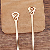 Alloy Hair Sticks OHAR-PW0006-22C-1