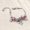 Alloy Enamel European Beads Charm Bracelets BJEW-F495-22P-4
