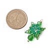 Seed Beads Beaded Charms PALLOY-MZ00351-02-2
