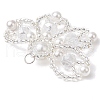 Seed Beads & Glass Pearl Beaded Charms PALLOY-MZ00336-05-4