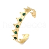 304 Stainless Steel Cuff Bangles for Women BJEW-P353-01G-3