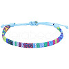 Adjustable Bohemian Style Cotton & Linen Cord Braided Bracelets for Friendship OB0004-20-1