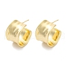 Brass C-Shaped Stud Earrings EJEW-R025-37G-2