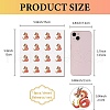 8 Sheets Plastic Waterproof Self-Adhesive Picture Stickers DIY-WH0428-099-2
