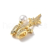 Brass Micro Pave Cubic Zirconia Pendants KK-D383-02G-02-2