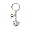 Tibetan Style Alloy Pendants Keychain KEYC-JKC00831-S-1