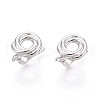 Brass Hoop Earring Findings KK-N267-31P-1