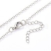 Luminous Alloy Locket Pendant Necklaces NJEW-F284-05B-5
