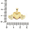 Brass Micro Pave Cubic Zirconia Pendants KK-K401-12G-3
