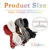  50 Yards 5 Colors Flat Faux Suede Cord LW-TA0001-03-12