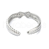 304 Stainless Steel Cuff Rings for Women RJEW-M019-53P-3