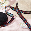 AHADERMAKER 11 Yards Polycotton(Polyester Cotton) Embroidery Flower Ribbon OCOR-GA0001-98A-5