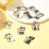 10Pcs Alloy Enamel Pendants ENAM-FS0001-83-10
