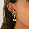 3 Pairs Flower Stainless Steel Earring Sets ZH5576-1-3
