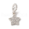 Brass Micro Pave Cubic Zirconia Pendants KK-D378-25S-1