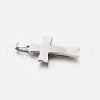 Tarnish Resistant 304 Stainless Steel Cross Pendants STAS-M185-33P-3