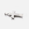 304 Stainless Steel Cross Pendants STAS-M185-33P-3