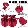 Beebeecraft 6Pcs Velvet Drawstring Pouches ABAG-BBC0001-19C-6