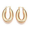 Brass Hoop Earrings EJEW-H301-07G-2