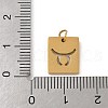 304 Stainless Steel Charms STAS-R001-03G-02-3