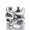 316 Surgical Stainless Steel European Beads STAS-G106-28AS-1