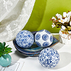 Handmade Porcelain Beads PORC-WH0020-03-5
