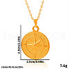 Stainless Steel Compass Pendant Necklaces for Women LB1113-2-3