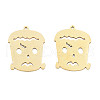 Ion Plating(IP) 201 Stainless Steel Pendants STAS-N098-087LG-3
