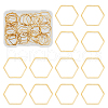 DICOSMETIC 50Pcs 201 Stainless Steel Linking Rings STAS-DC0015-17-1