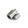 304 Stainless Steel Magnetic Clasps STAS-C127-18D-P-2