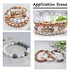 Craftdady 120Pcs 12 Style Electroplated Natural Lava Rock Beads Strands G-CD0001-01B-9
