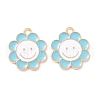 Alloy Enamel Pendants PALLOY-D015-07B-2