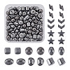 Craftdady 135Pcs 9 Styles Non-magnetic Synthetic Hematite Beads G-CD0001-12-12