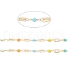 Handmade Brass Rectangle Link Chains CHC-R135-01G-2