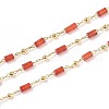 Natural Agate Handmade Beaded Chains CHC-K008-C02-3