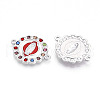 Alloy Rhinestone Enamel Connector Charms PALLOY-T092-02-2