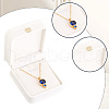 CALFOVERA 2Pcs PU Leather Necklace Pendant Gift Boxes LBOX-CL0001-01-7