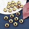 Brass Rhinestone Spacer Beads RB-A020-9mm-22G-4