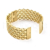 304 Stainless Steel Hollow Out Hinged Bangles for Women BJEW-D044-02A-G-3