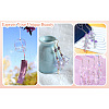  12Pcs 6 Colors Transparent Glass Bead Cap GLAA-TA0002-06-18