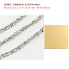 304 Stainless Steel Myriad Chains CHS-K002-22G-3mm-1