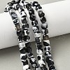 Natural Fire Crackle Agate Beads Strands G-H078-C49-6mm-03-1