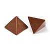 Synthetic Goldstone Orgonite Pyramid Display Decorations G-C186-07G-3