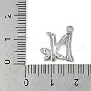 Brass Crystal Rhinestone Letter Links Connector Charms KK-S395-06P-N-3