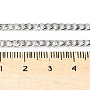 Tarnish Resistant 304 Stainless Steel Curb Chain/Twisted Chain Necklace Making STAS-A028-N108P-2
