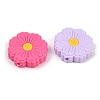 Flower Food Grade Silicone Focal Beads SIL-A011-02A-2