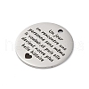 Anti-Tarnish 201 Stainless Steel Pendants STAS-R002-01P-20-2