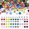  156Pcs 27 Style Spray Painted & Tibetan Style Alloy Beads FIND-TA0002-84-2