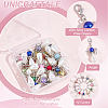 Plastic Pearl & Acrylic Pendant Decoration HJEW-UN00021-4
