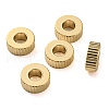 201 Stainless Steel Corrugated Beads STAS-A057-02C-G-3